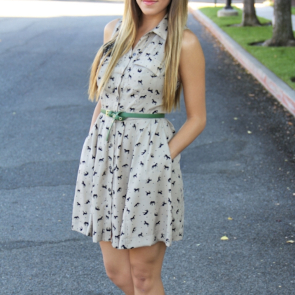 BCBGeneration horse print dress size 4